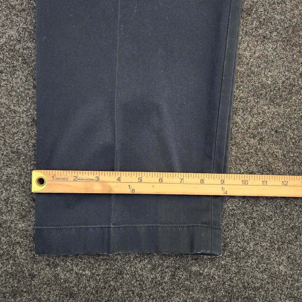 Brooks Brothers Mens 40x32 Navy Advantage Chino Clark Cotton Flat Front Pants - Picture 7 of 11